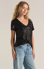 Load image into Gallery viewer, Marbella V-Neck Sequin Top
