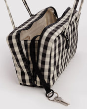 Load image into Gallery viewer, Baggu Nylon Bowler Bag- Black and Cream Gingham