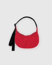 Load image into Gallery viewer, Baggu Small Nylon Crescent Bag- Candy Apple