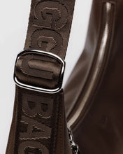 Load image into Gallery viewer, Baggu Medium Recycled Leather Crescent Bag- Brown