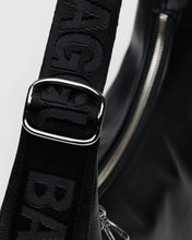 Load image into Gallery viewer, Baggu Medium Recycled Leather Crescent Bag- Black