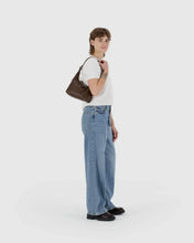 Load image into Gallery viewer, Baggu Mini Recycled Leather Shoulder Bag- Brown