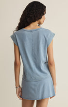Load image into Gallery viewer, Camino Jersey Denim Top- Ocean Air Indigo