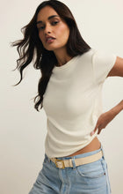 Load image into Gallery viewer, Renae Rib Short Sleeve Top- Cloud