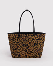 Load image into Gallery viewer, Large Nylon Reversible Tote- Leopard Mix