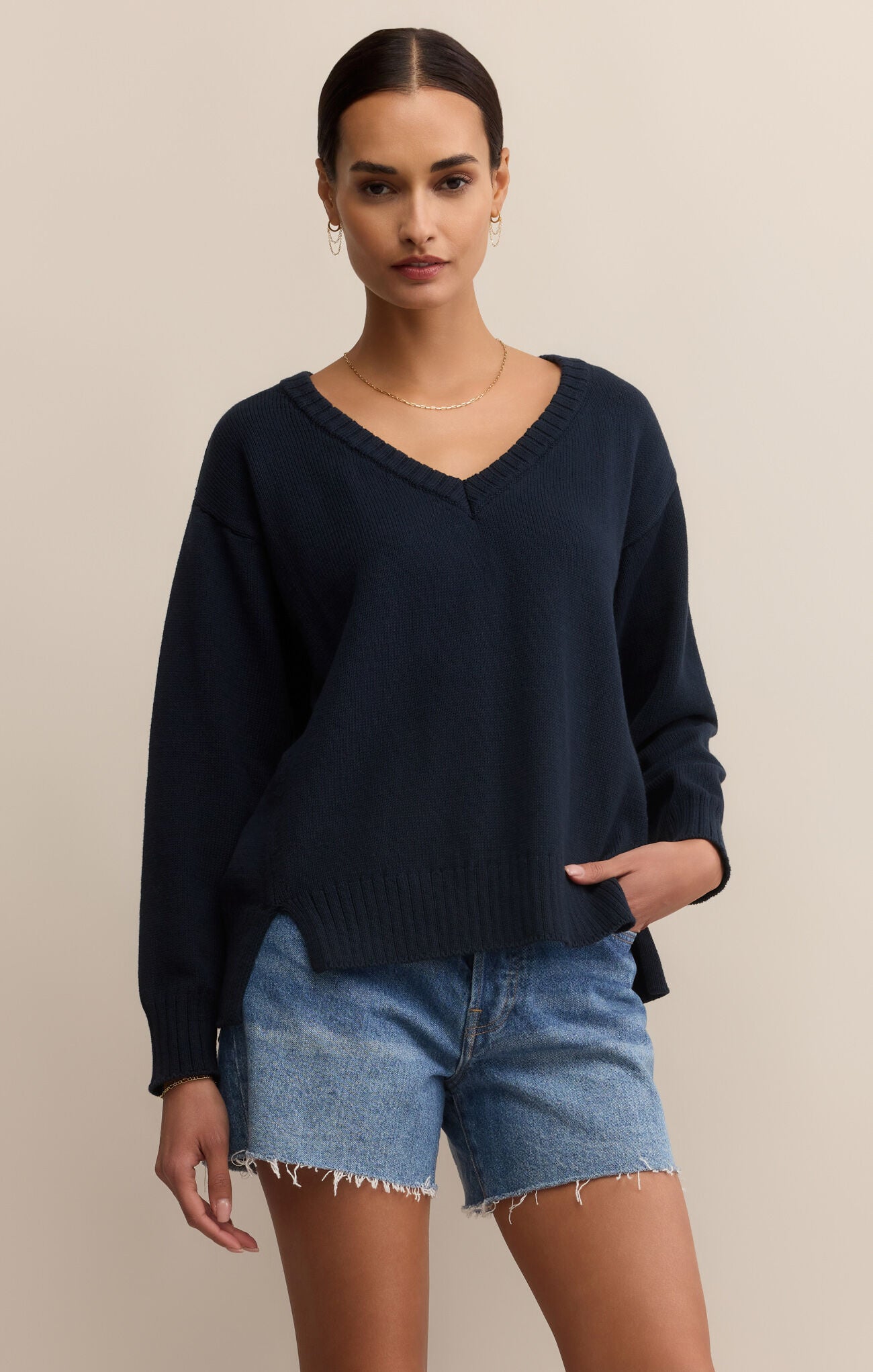 All Around V-Neck Sweater – Hazelkin