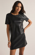 Load image into Gallery viewer, London Faux Leather Dress - Black