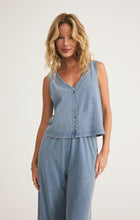 Load image into Gallery viewer, Solace V-Neck Jersey Denim Tank