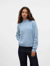 Load image into Gallery viewer, Blue High Neck Sweater