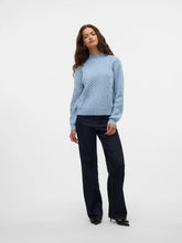 Load image into Gallery viewer, Blue High Neck Sweater