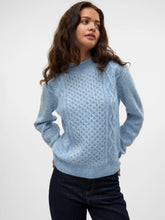 Load image into Gallery viewer, Blue High Neck Sweater