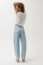 Load image into Gallery viewer, Wes High Rise Barrel Jean- Waves Waves