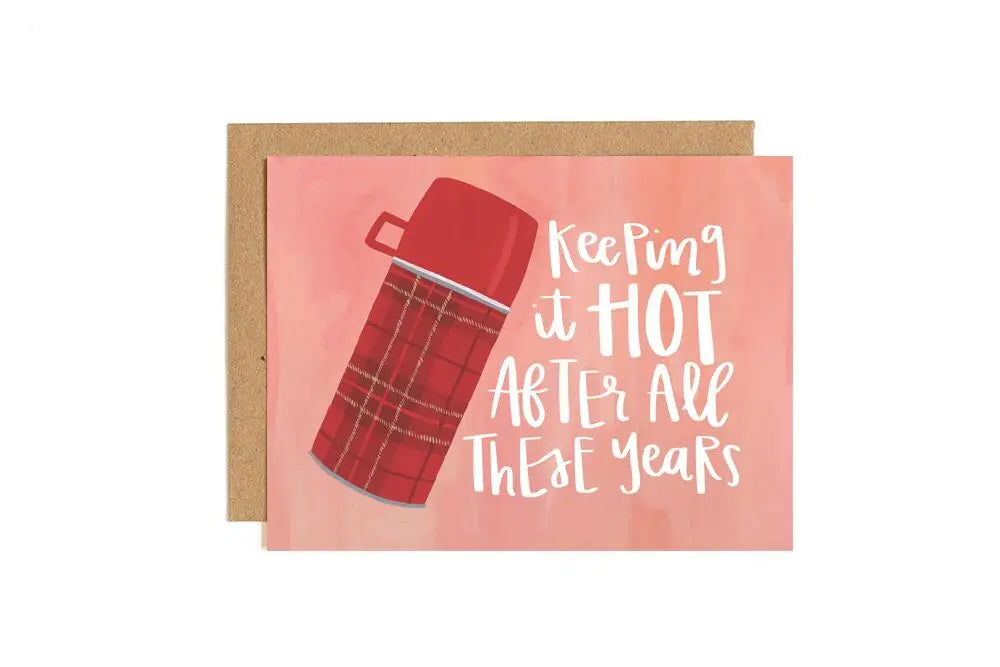 Keeping It Hot Thermos Greeting Card