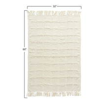 Load image into Gallery viewer, Cotton Blend Chenille Throw