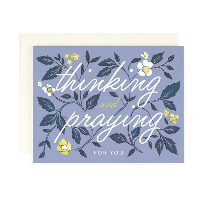Thinking And Praying Card Hazelkin 