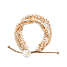 Load image into Gallery viewer, Beaded Prayer Bracelet- Champagne
