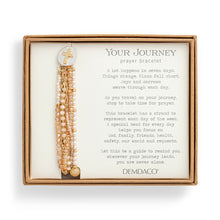 Load image into Gallery viewer, Beaded Prayer Bracelet- Champagne
