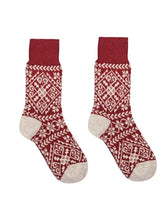 Load image into Gallery viewer, Nordic Socks Soft Cozy™ Warm (Zelta - Crimson) - Medium
