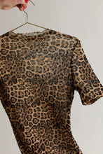 Load image into Gallery viewer, Wild Mock Neck Half Sleeve Mesh Top
