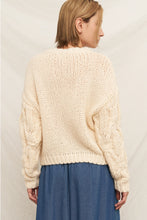 Load image into Gallery viewer, Ivory Cable Knit Sweater
