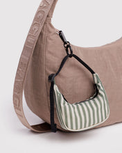 Load image into Gallery viewer, Baggu Crescent Bag Charm- Sage Stripe
