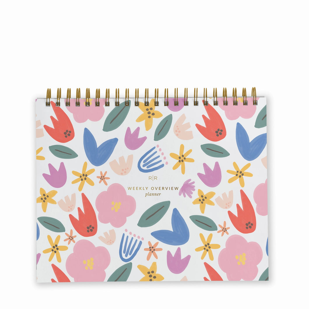 Weekly Overview Planner - Undated - Floral Party