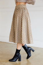 Load image into Gallery viewer, Almond Polka Dot Circle Skirt

