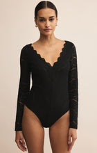 Load image into Gallery viewer, Nightfall Lace Bodysuit Black
