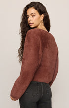 Load image into Gallery viewer, Winterglow Fluffy Cardigan- Rosewood
