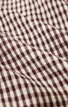 Load image into Gallery viewer, Flared Gingham Jumpsuit Chocolate Cherry
