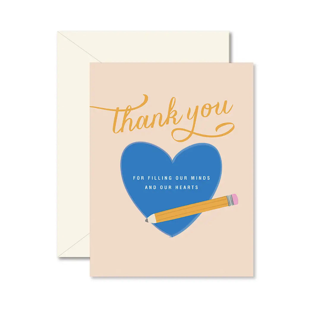 Filling Our Hearts - Teacher Greeting Card