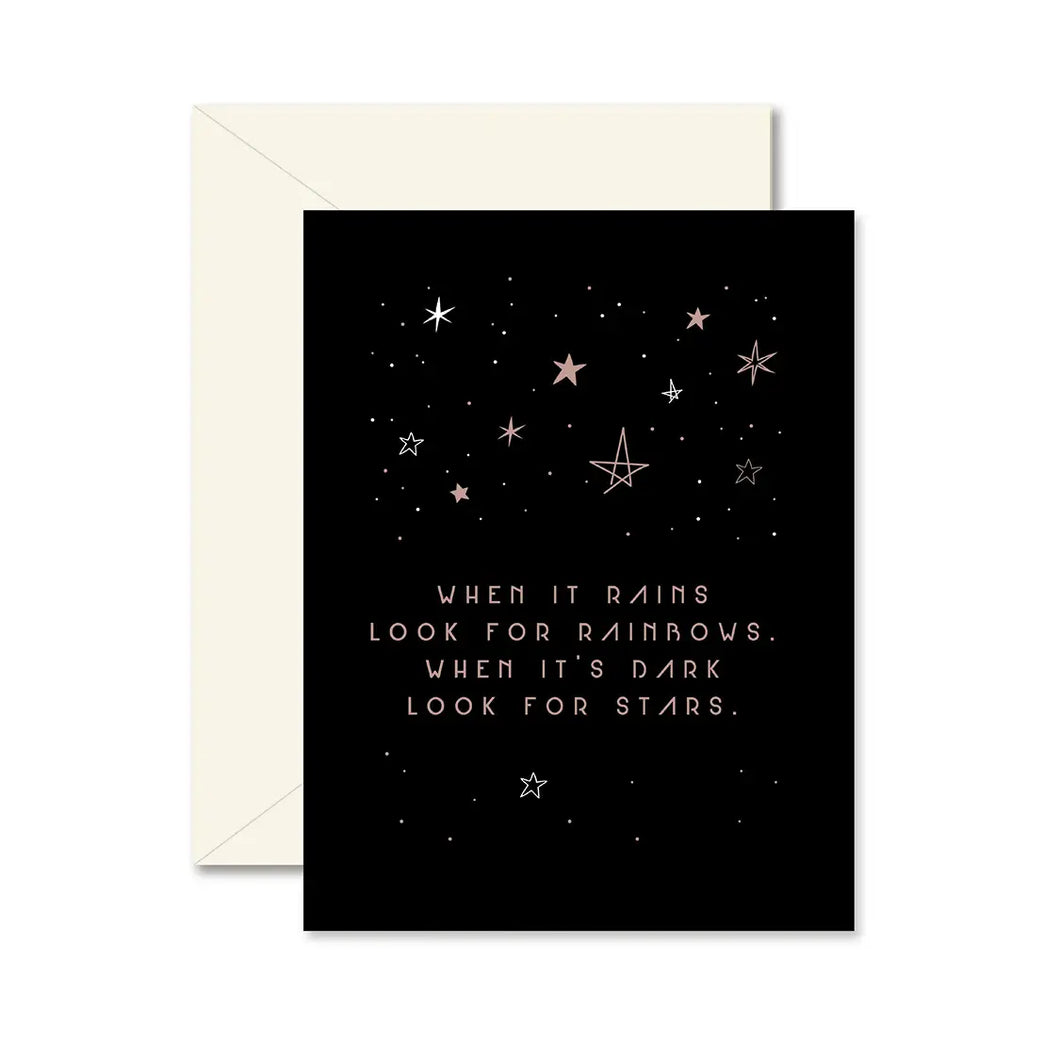 Look For Rainbows - Sympathy Greeting Card