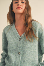 Load image into Gallery viewer, BOXY KNIT CARDIGAN - Foam Green
