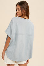 Load image into Gallery viewer, Chambrey Washed Dolman Sleeve Tee
