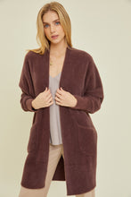 Load image into Gallery viewer, Fuzzy Cardigan - Rasin
