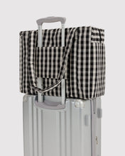 Load image into Gallery viewer, Small Cloud Carry-On- Black and Cream Gingham
