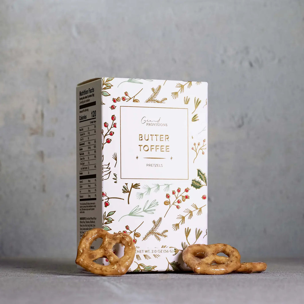 Holiday Butter Toffee Pretzels (2 oz)