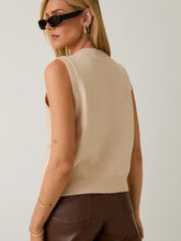 Load image into Gallery viewer, Sleeveless Button Front Sweater
