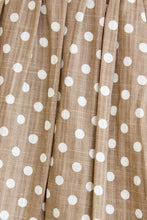 Load image into Gallery viewer, Almond Polka Dot Circle Skirt
