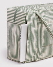 Load image into Gallery viewer, Baggu Cloud Carry-on- Sage Stripe

