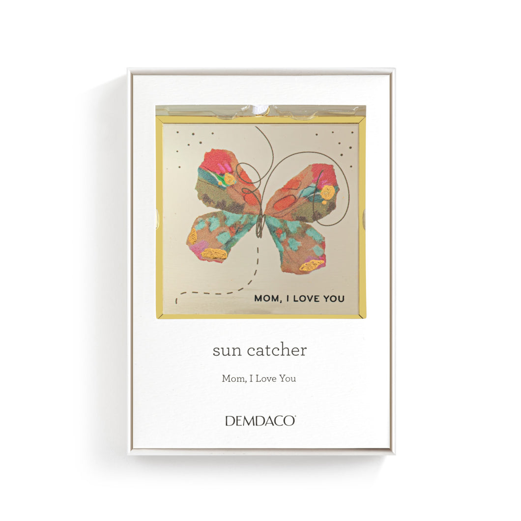 Mom I love You Butterfly Suncatcher
