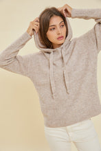 Load image into Gallery viewer, Hooded Pullover Sweater - Mushroom
