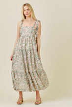 Load image into Gallery viewer, Floral Tie Shoulder Midi Dress
