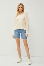 Load image into Gallery viewer, CLASSIC LIGHTWEIGHT V-NECK KNIT SWEATER - Vanilla
