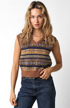 Load image into Gallery viewer, Brown Marjorie Sweater Vest
