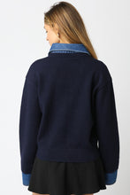 Load image into Gallery viewer, Triana Denim Knit Top
