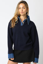 Load image into Gallery viewer, Triana Denim Knit Top
