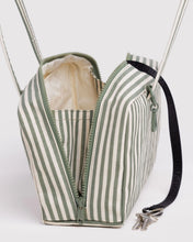 Load image into Gallery viewer, Baggu Nylon Bowler Bag- Sage Stripe
