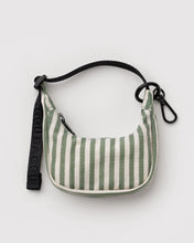 Load image into Gallery viewer, Baggu Crescent Bag Charm- Sage Stripe
