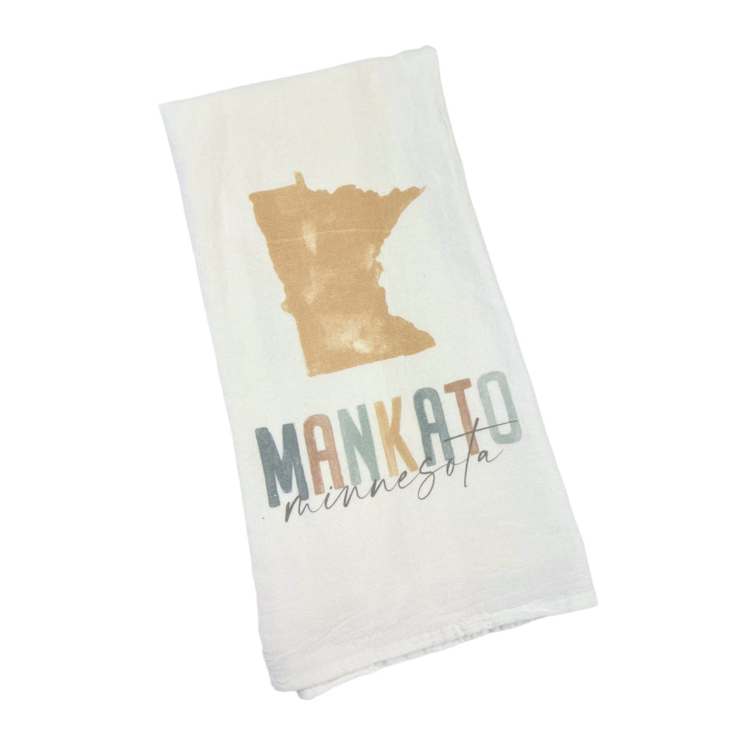 Colorful Mankato MN Tea Towel